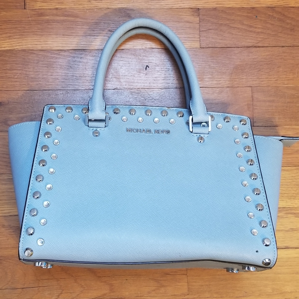 Michael Kors Baby Blue leather handbag